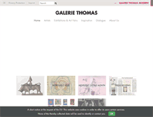 Tablet Screenshot of galerie-thomas.de